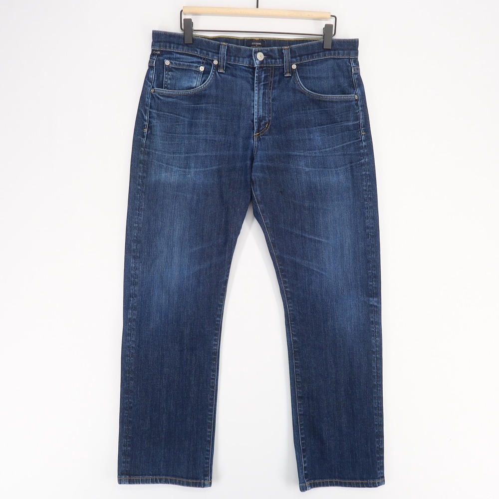 Citizens Of Humanity Perfect Jeans Mens 33 Blue Casual Straight Dark‎ Wash USA